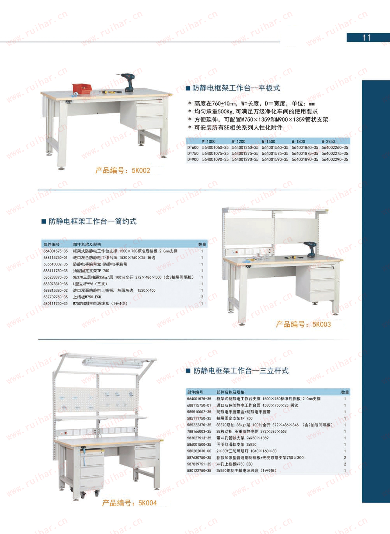 防靜電框架工作臺(tái)（含雙抽），SEG-07-A，SEG-07-B，SEG-07-C，SEG-07-D，森億